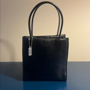 Vintage Coach Black Mini Tote